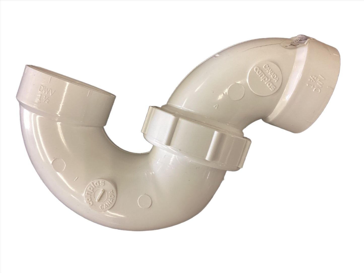 112DWVPTRAPWN - 1-1/2" DWV IPS SWIVEL P-TRAP WITH NUT