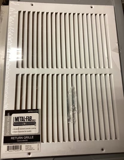 MFRG1410W - 14"X10" RETURN GRILLE - WHITE - HAVOC SUPPLY, LLC