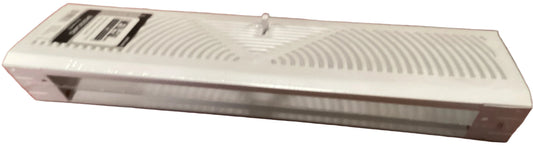 MFB18W - 18" BASE BOARD SUPPLY REGISTER - WHITE - HAVOC SUPPLY, LLC