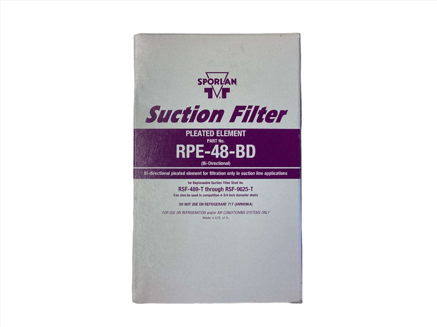 RPE-48-BD - SUCTION FILTER