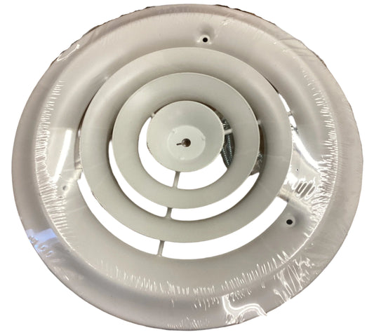 MFCD8RW - 8" ROUND DIFFUSER - WHITE - HAVOC SUPPLY, LLC