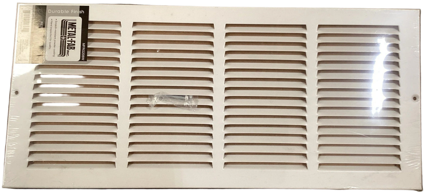 MFRG208W - 20"X8" RETURN GRILLE - WHITE - HAVOC SUPPLY, LLC