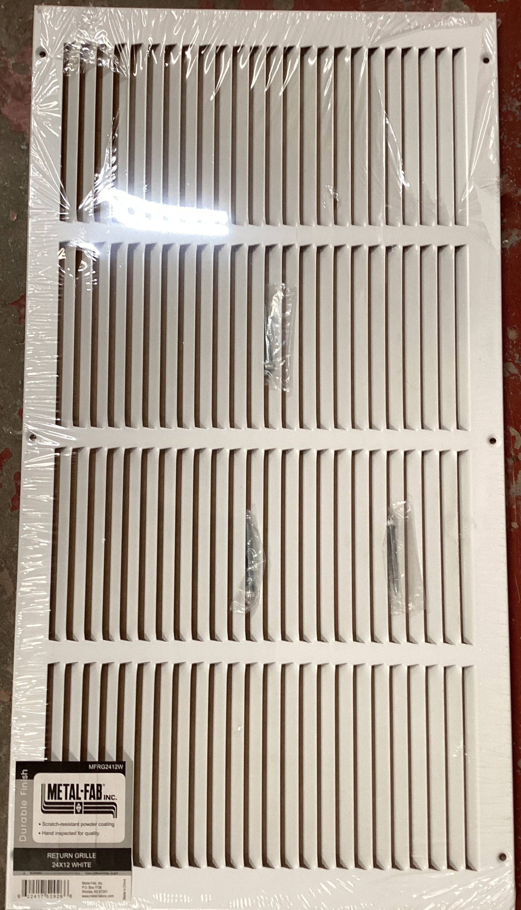 MFRG2412W .- 24"X12" RETURN GRILLE - WHITE - HAVOC SUPPLY, LLC