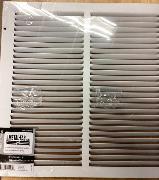 MFRG1414W - 14"X14" RETURN GRILLE - WHITE - HAVOC SUPPLY, LLC