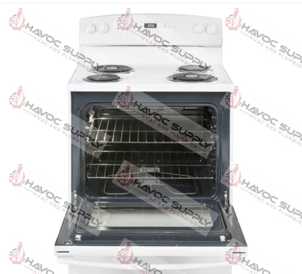 JBS360DMWW - 30" FREESTANDING ELECTRIC WHITE RANGE WITH CLOCK - HAVOC SUPPLY, LLC