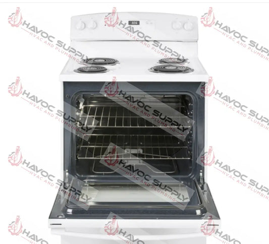 JBS360DMWW - 30" FREESTANDING ELECTRIC WHITE RANGE WITH CLOCK - HAVOC SUPPLY, LLC