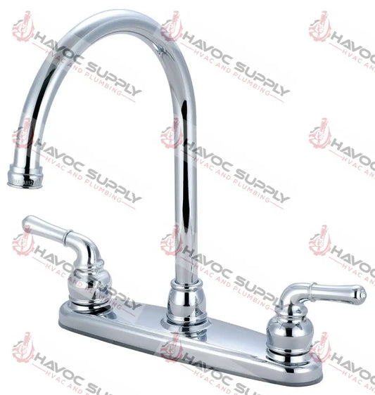 K5340 - OLYMPIA KITCHEN SINK FAUCET GOOSENECK 8" CENTER - HAVOC SUPPLY, LLC