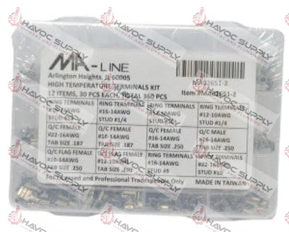 MA02651-2 - 360 PIECE HIGH TEMPERATURE TERMINAL KIT ELECTRICAL