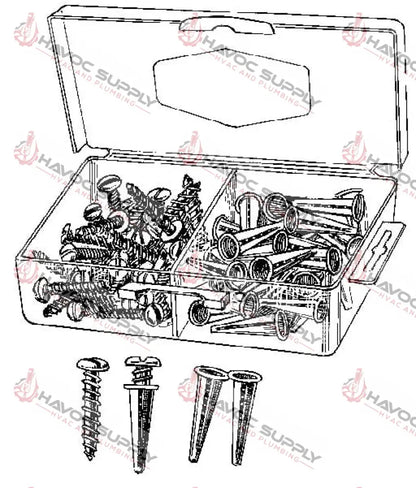 MA8411 - PLASTIC BLUE ANCHOR KIT - SO HARDWARE