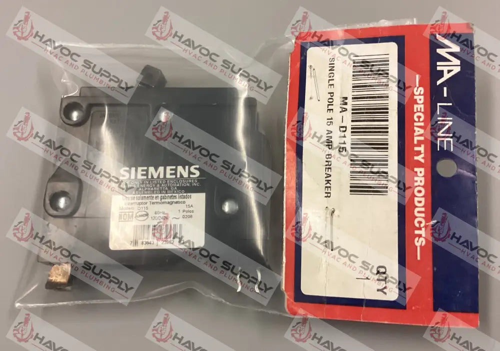 MAD115 - SQUARE D 15A BREAKER - SO - HAVOC SUPPLY, LLC