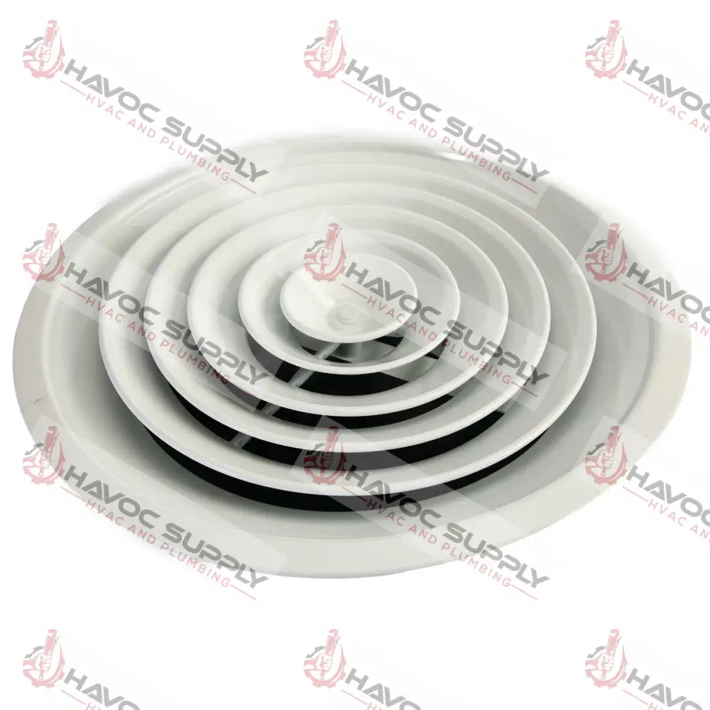 MFCD10RW - 10" ROUND SUPPLY DIFFUSER - WHITE - HAVOC SUPPLY, LLC
