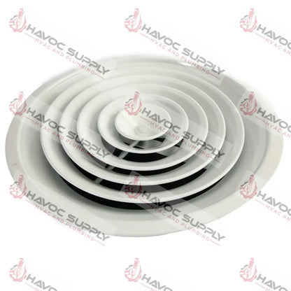 MFCD10RW - 10" ROUND SUPPLY DIFFUSER - WHITE - HAVOC SUPPLY, LLC