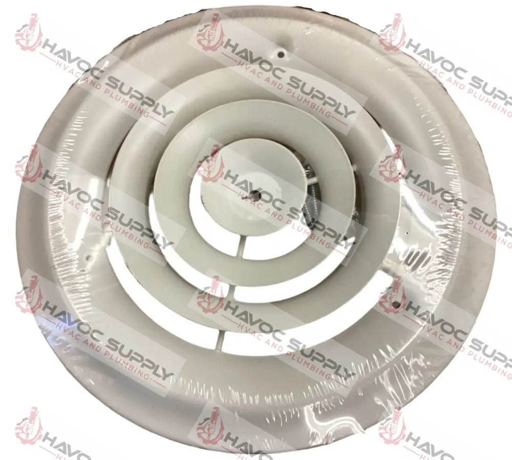 MFCD8RW - 8" ROUND DIFFUSER - WHITE - HAVOC SUPPLY, LLC