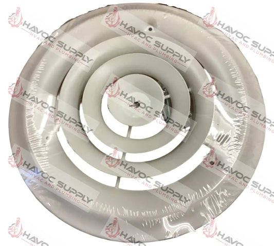 MFCD8RW - 8" ROUND DIFFUSER - WHITE - HAVOC SUPPLY, LLC