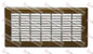 MFFG816 - 8X16 FLOOR GRILLE - SPECIAL ORDER ITEM REGISTERS