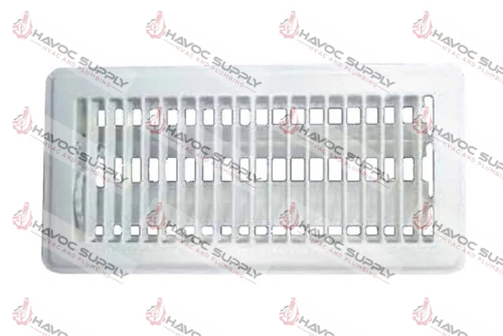 MFFR410W - 4"X10" FLOOR SUPPLY REGISTER - WHITE - HAVOC SUPPLY, LLC
