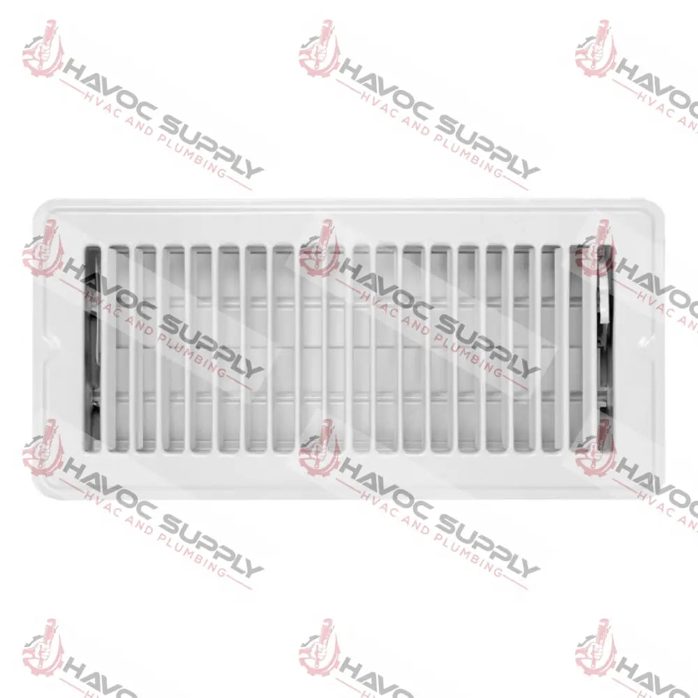 MFFR412W - 4"X12" FLOOR SUPPLY REGISTER - WHITE - HAVOC SUPPLY, LLC