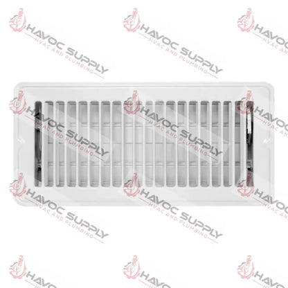 MFFR412W - 4"X12" FLOOR SUPPLY REGISTER - WHITE - HAVOC SUPPLY, LLC