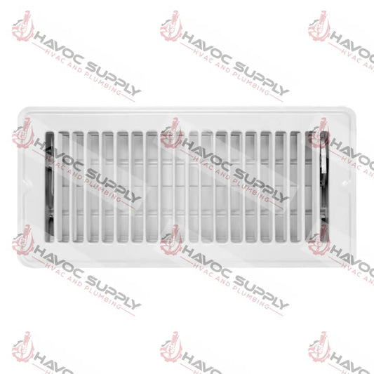 MFFR412W - 4"X12" FLOOR SUPPLY REGISTER - WHITE - HAVOC SUPPLY, LLC