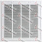 MFRFG2016W - 20’’ X 16’’ RETURN FILTER GRILLE - WHITE REGISTERS