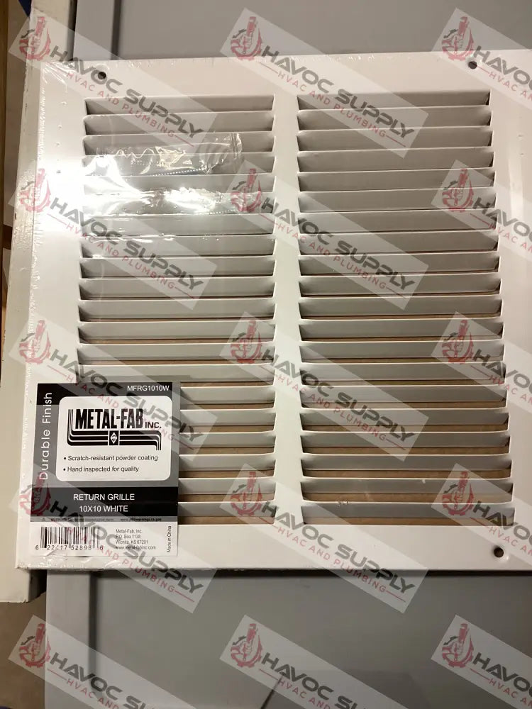 MFRG1010W - 10"X10" RETURN GRILLE - WHITE - HAVOC SUPPLY, LLC