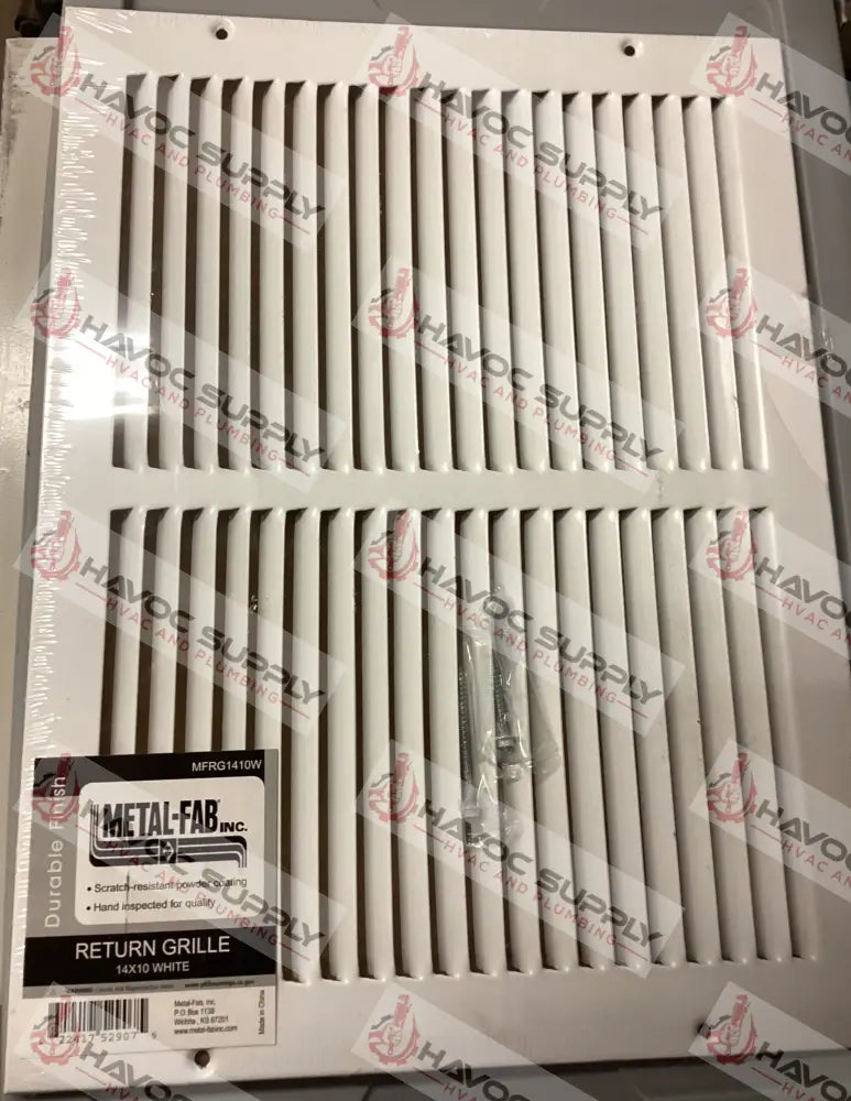 MFRG1410W - 14"X10" RETURN GRILLE - WHITE - HAVOC SUPPLY, LLC