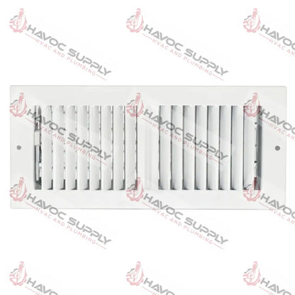MFSCR104W2 - 4"X10" 2-WAY WALL/CEILING SUPPLY REGISTER - WHITE - HAVOC SUPPLY, LLC