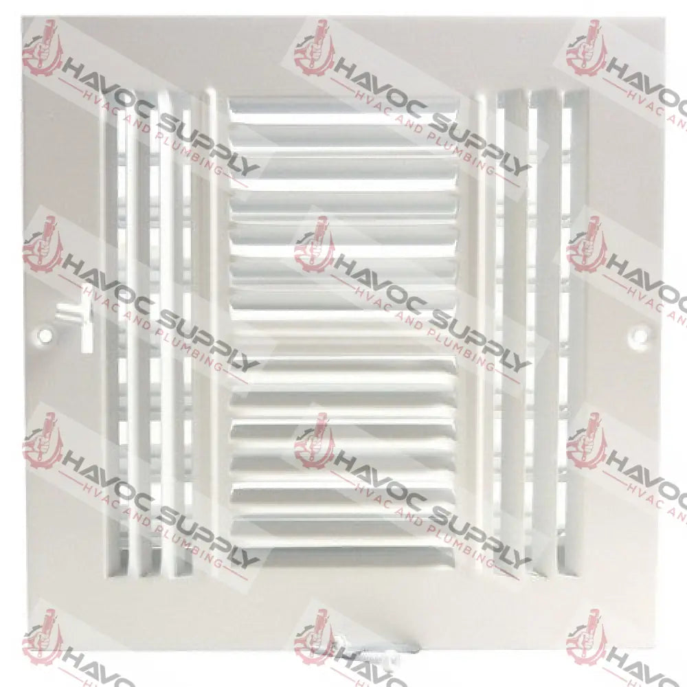 MFSCR1414W4 - 14’’ X 14’’ 4-WAY WALL/CEILING SUPPLY REGISTER - WHITE REGISTERS