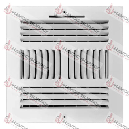 MFSCR66W4 - 6"X6" 4-WAY WALL/CEILING SUPPLY REGISTER - WHITE - HAVOC SUPPLY, LLC