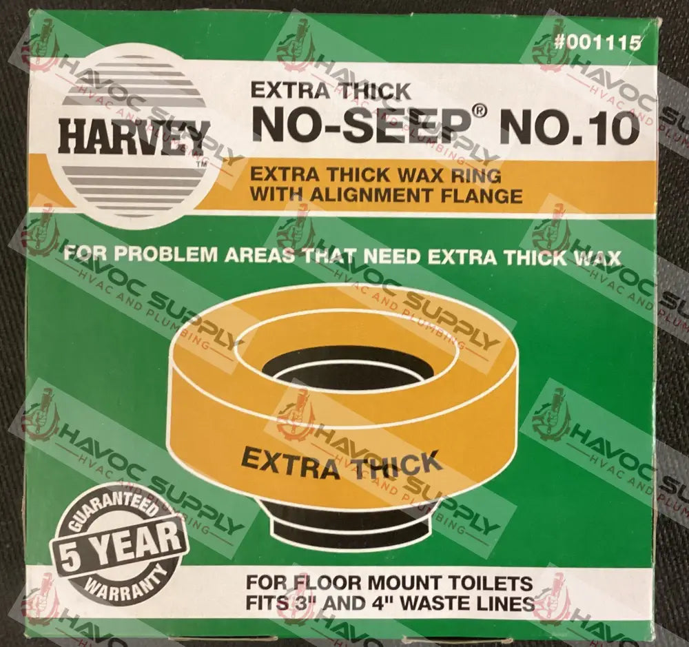 NO-SEEP #10 JUMBO WAX TOILET RING - HAVOC SUPPLY, LLC