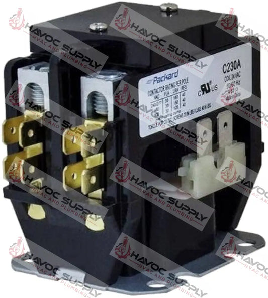 PC230A - 2 POLE 30A 24V COIL CONTACTOR - HAVOC SUPPLY, LLC
