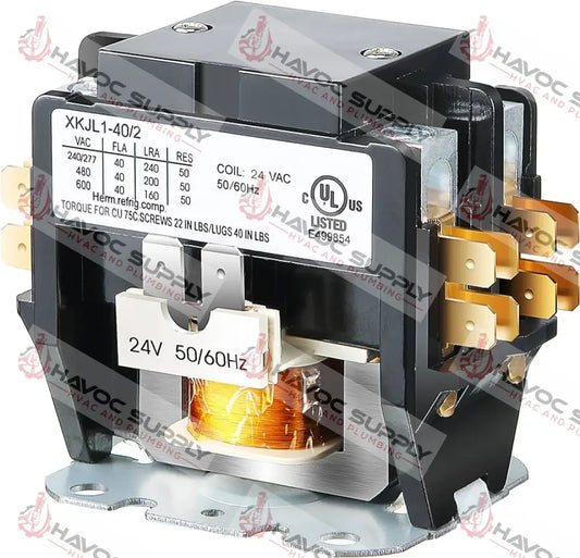 PC240A - 2 POLE 40A 24V COIL CONTACTOR - HAVOC SUPPLY, LLC