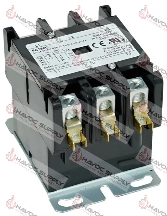PC350C - 3 POLE 50A 240V COIL CONTACTOR - SO - HAVOC SUPPLY, LLC