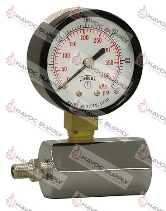 PETG203 - GAS TEST PRESSURE GAUGE WITH POLYCARBONATE LENS - HAVOC SUPPLY, LLC