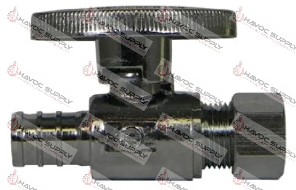 PLB204XP - 1/2" CRIMP PEX STRAIGHT STOP VALVE - HAVOC SUPPLY, LLC