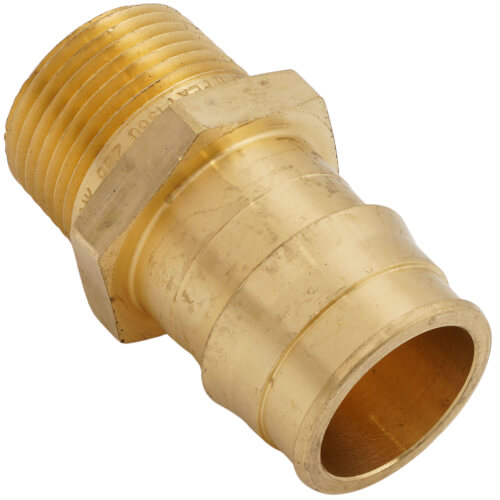 1X34WBMA - 1" WIRSBO X 3/4" MIP BRASS MALE ADAPTER