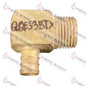QQE33BTX - 1/2" CRIMP PEX X 1/2" MIP BRASS 90 DEGREE ELBOW - SO - HAVOC SUPPLY, LLC