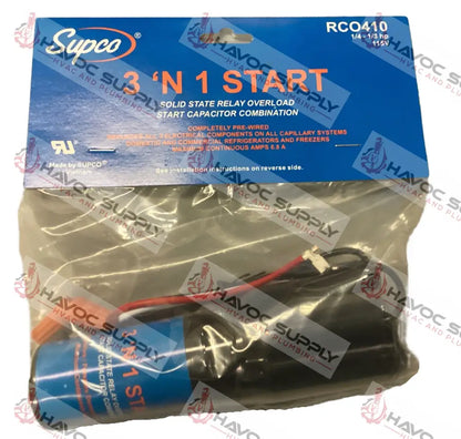 RCO410 - 1/4 - 1/3 HP 115V HARD START KIT - HAVOC SUPPLY, LLC