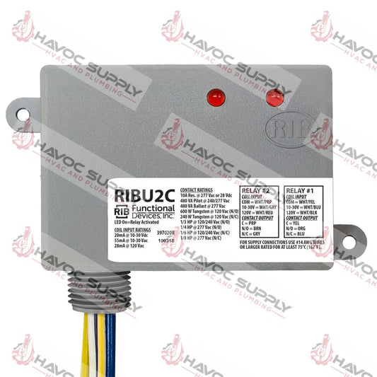 RIBU2C - RIB TWO SPDT DUAL CURRENT RELAY - HAVOC SUPPLY, LLC