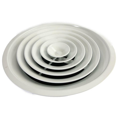 MFCD10RW - 10" ROUND SUPPLY DIFFUSER - WHITE - HAVOC SUPPLY, LLC