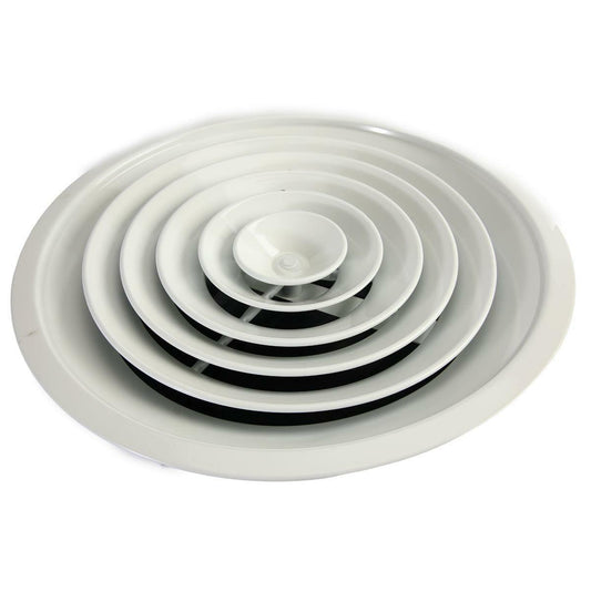 MFCD10RW - 10" ROUND SUPPLY DIFFUSER - WHITE - HAVOC SUPPLY, LLC