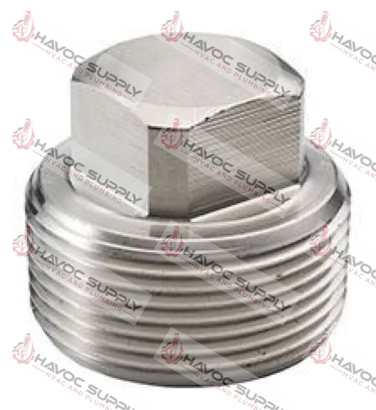 S112PLUG - 1-1/2" 304L STAINLESS STEEL PIPE PLUG - HAVOC SUPPLY, LLC