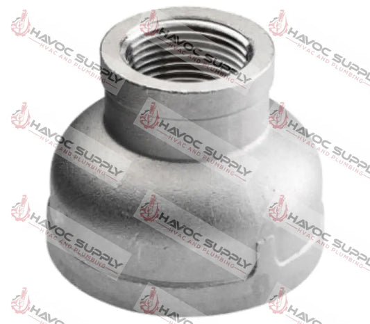 S112X1RCO - 1-1/2" X 1" 304L STAINLESS STEEL REDUCING COUPLING - HAVOC SUPPLY, LLC