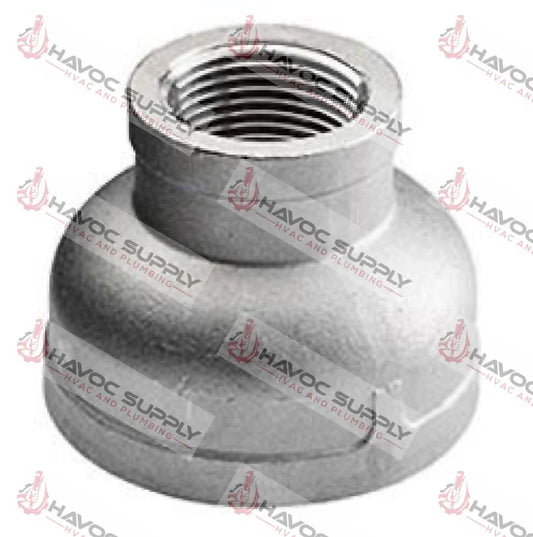 S114X34RCO - 1-1/4" X 3/4" 304L STAINLESS STEEL REDUCING COUPLING - HAVOC SUPPLY, LLC