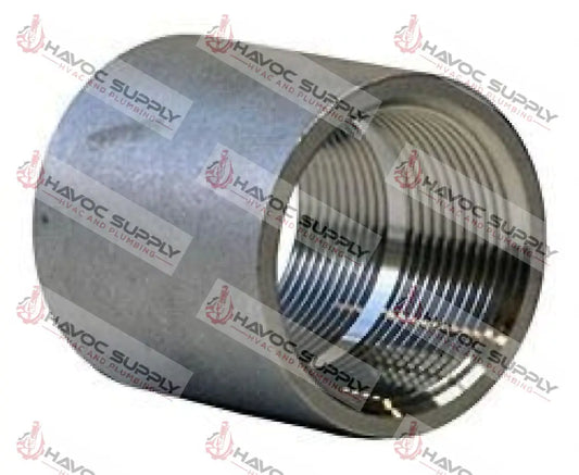 S12CO - 1/2" 304L STAINLESS STEEL PIPE COUPLING - HAVOC SUPPLY, LLC