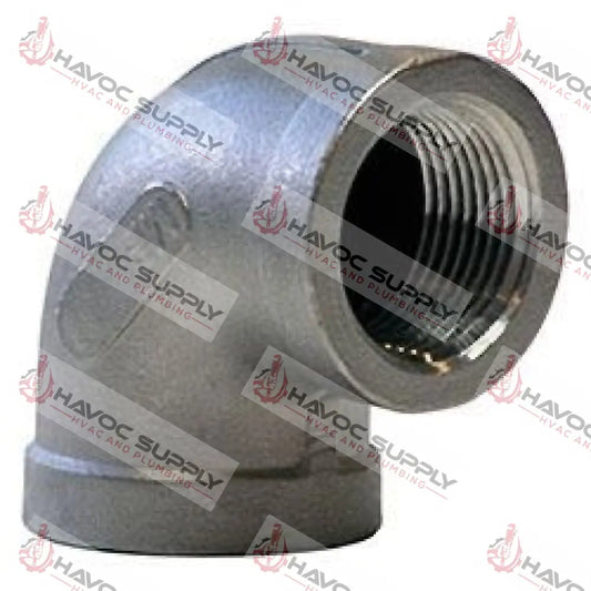 S12L90 - 1/2" 304L STAINLESS STEEL 90 DEGREE ELBOW - HAVOC SUPPLY, LLC