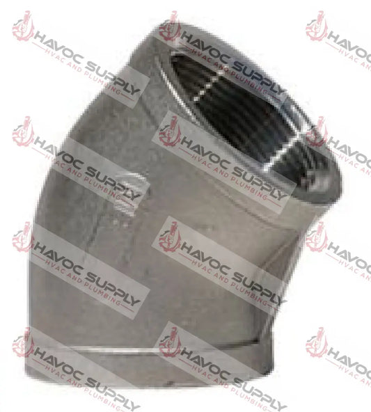 S3L45 - 3" 304L STAINLESS STEEL 45 DEGREE ELBOW - HAVOC SUPPLY, LLC