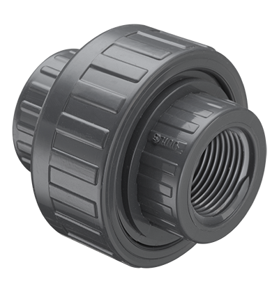 14PVCU SCH80 TXT - 1/4" PVC SCH80 UNION FIPXFIP - SO