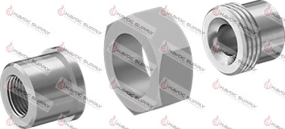 SHP34U - 3/4" HIGH PRESSURE SS UNION - SO - HAVOC SUPPLY, LLC