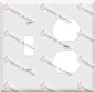 SP18W - DOUBLE GANG COMBO WALL PLATE SWITCH/OUTLET - WHITE - HAVOC SUPPLY, LLC